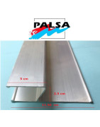 REGLA ALUMINIO YESERO "h" ABIERTA