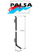 RODAPIE ALUMINIO TIPO PLETINA 100