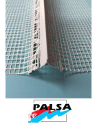 PERFIL MONOCAPA PVC OCULTO MALLA FIBRA VIDRIO