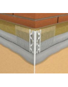 PERFIL MONOCAPA PVC OCULTO MALLA FIBRA VIDRIO
