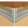 PERFIL MONOCAPA PVC OCULTO MALLA FIBRA VIDRIO