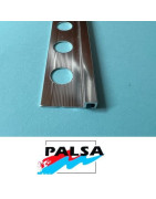 PERFIL ALUMINIO BAJO TIPO SLIM VISTO