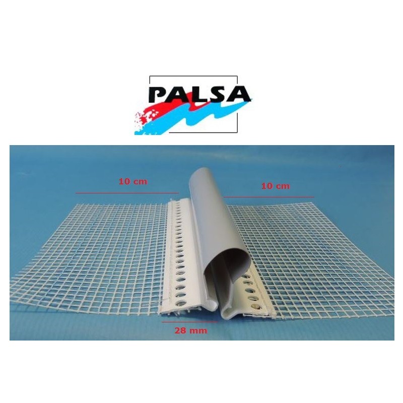 JUNTA DILATACION PVC VERTICAL CON MALLA JUNTA DILATACION PVC VERTICAL CON MALLA