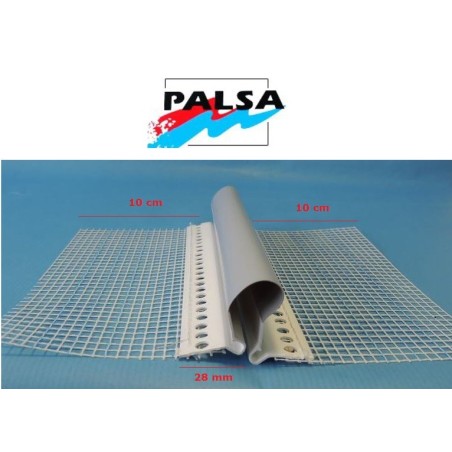 JUNTA DILATACION PVC VERTICAL CON MALLA
