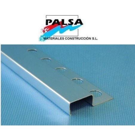 PERFIL ALUMINIO CUADRADO 25 mm PLATA BRILLO